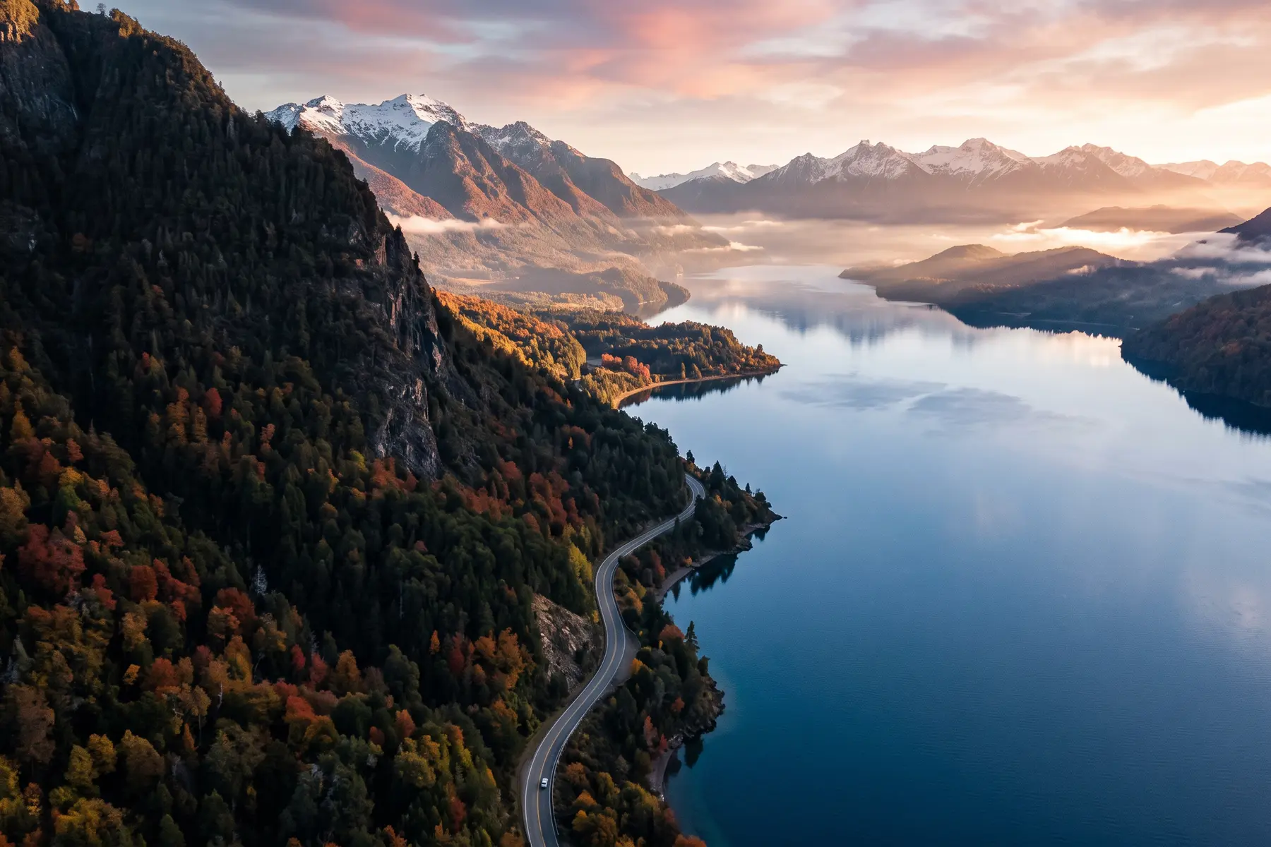 Ruta de los Siete Lagos en la Patagonia
